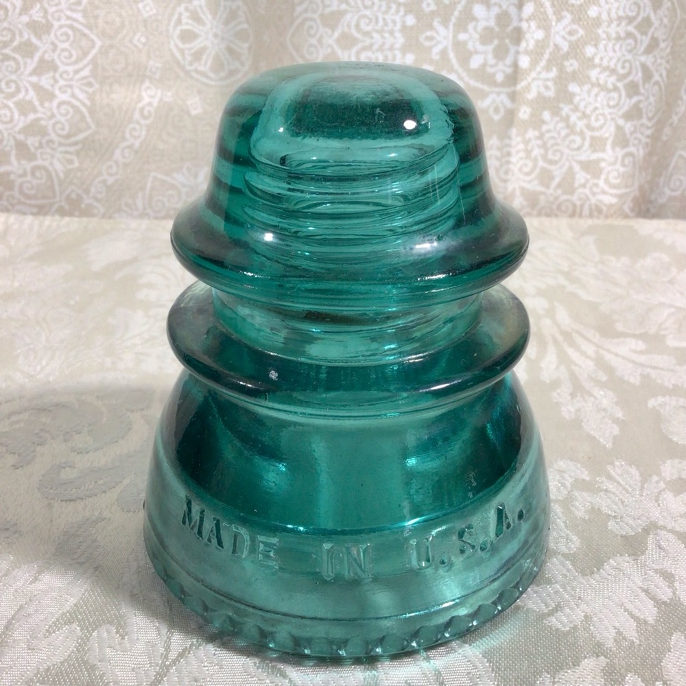 Vintage Aqua Hemingray - 42 Glass Insulator - Picture 4 of 7